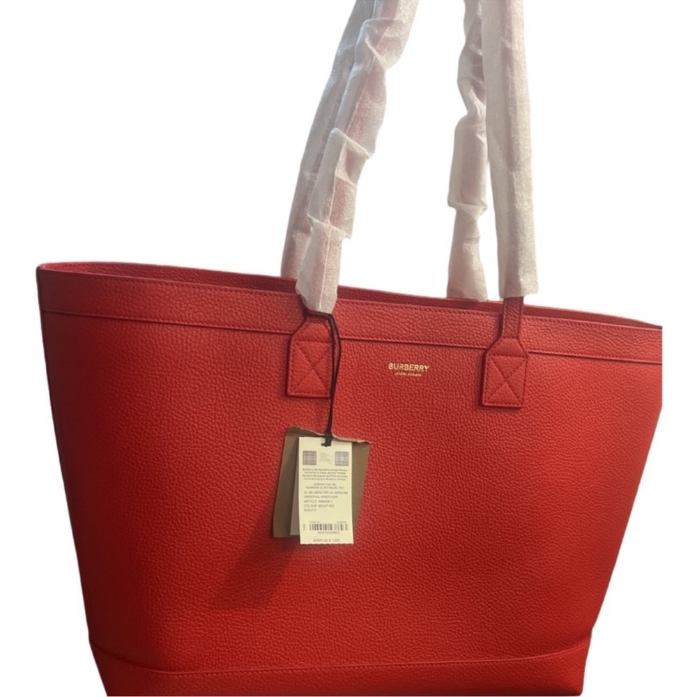 Burberry Red Women's Tote Bag - Picture 9 of 10